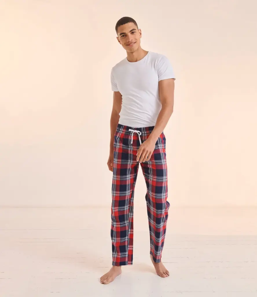 Men's tartan lounge broek