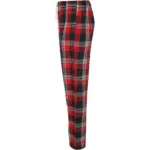 Men's tartan lounge broek, red / navy check — productfoto 4