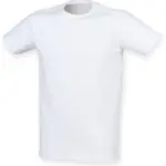 Men's Feel Good Stretch Crew Neck T-Shirt, white — productfoto 3