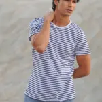 Unisex Striped T-shirt — productfoto 2