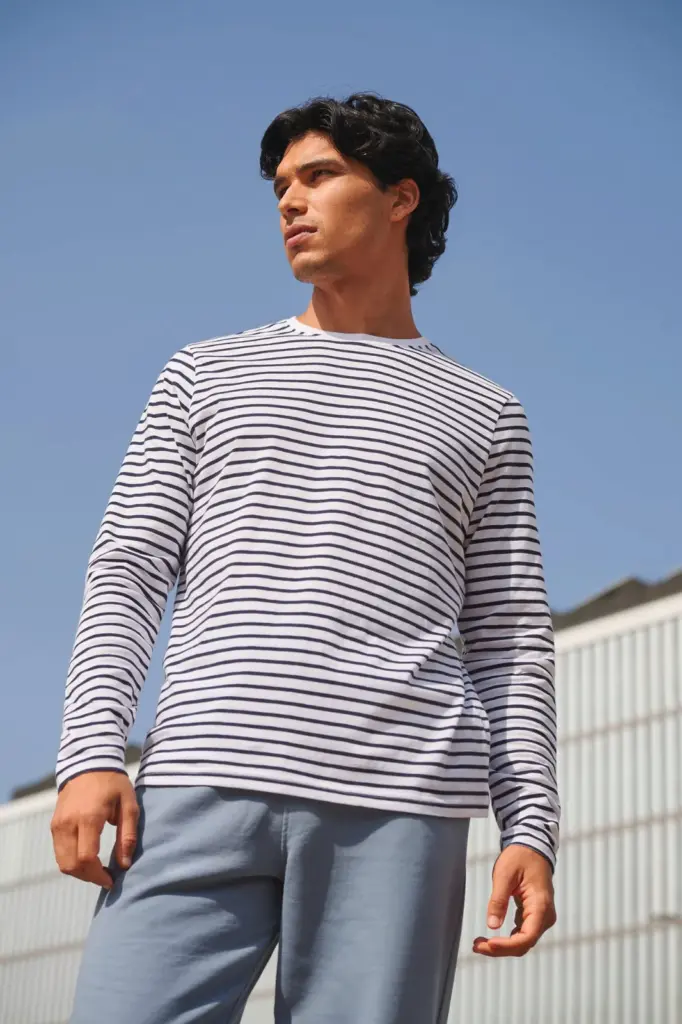 Long sleeved striped t-shirt — productfoto 2