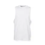 Uitlopende herentanktop, white — productfoto 4