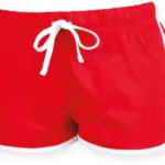 PS_SK069_RED-WHITE - Hidalgo-werbeartikel Women's Retro Short, red / white — productfoto 7