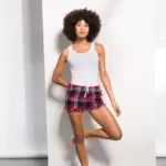 Women's Tartan Frill Lounge Shorts — productfoto 2
