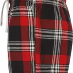Women's Tartan Frill Lounge Shorts, red / navy check — productfoto 4