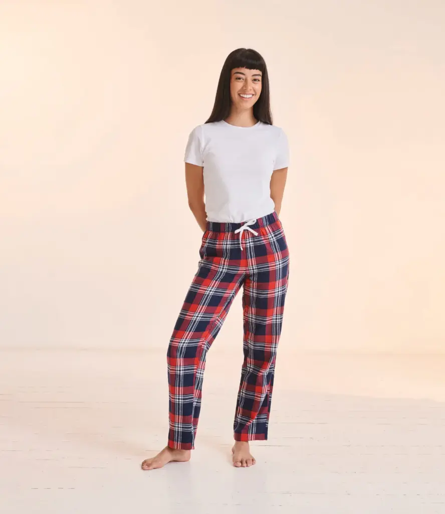 Women's tartan lounge broek