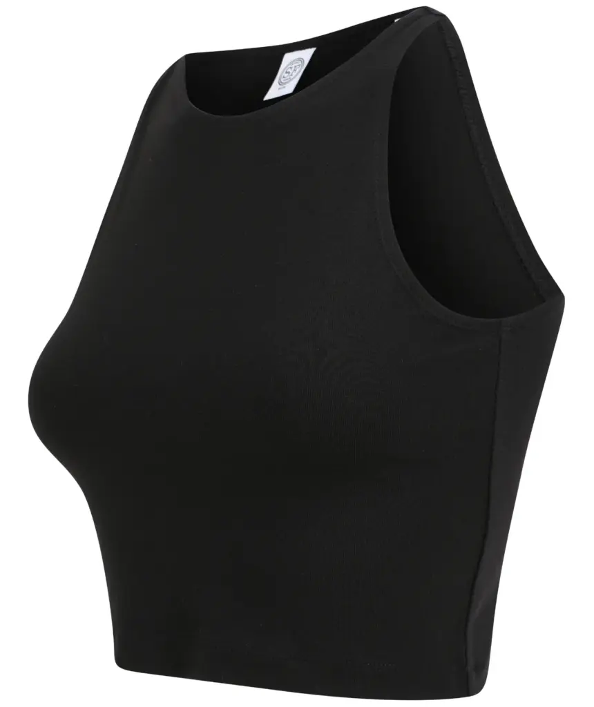 Korte damestop, black — productfoto 2