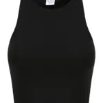 Korte damestop, black — productfoto 3