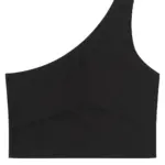Asymmetrische top voor dames, black — productfoto 3