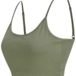 Ecologische sporttop, khaki — productfoto 2