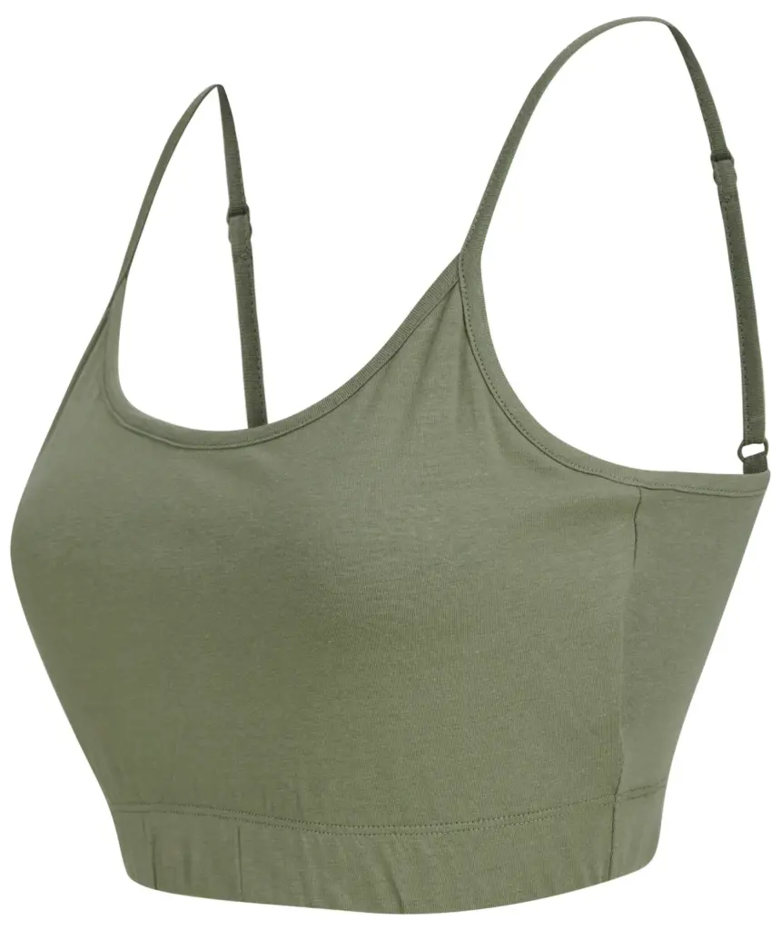 Ecologische sporttop, khaki — productfoto 2