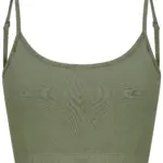 Ecologische sporttop, khaki — productfoto 5