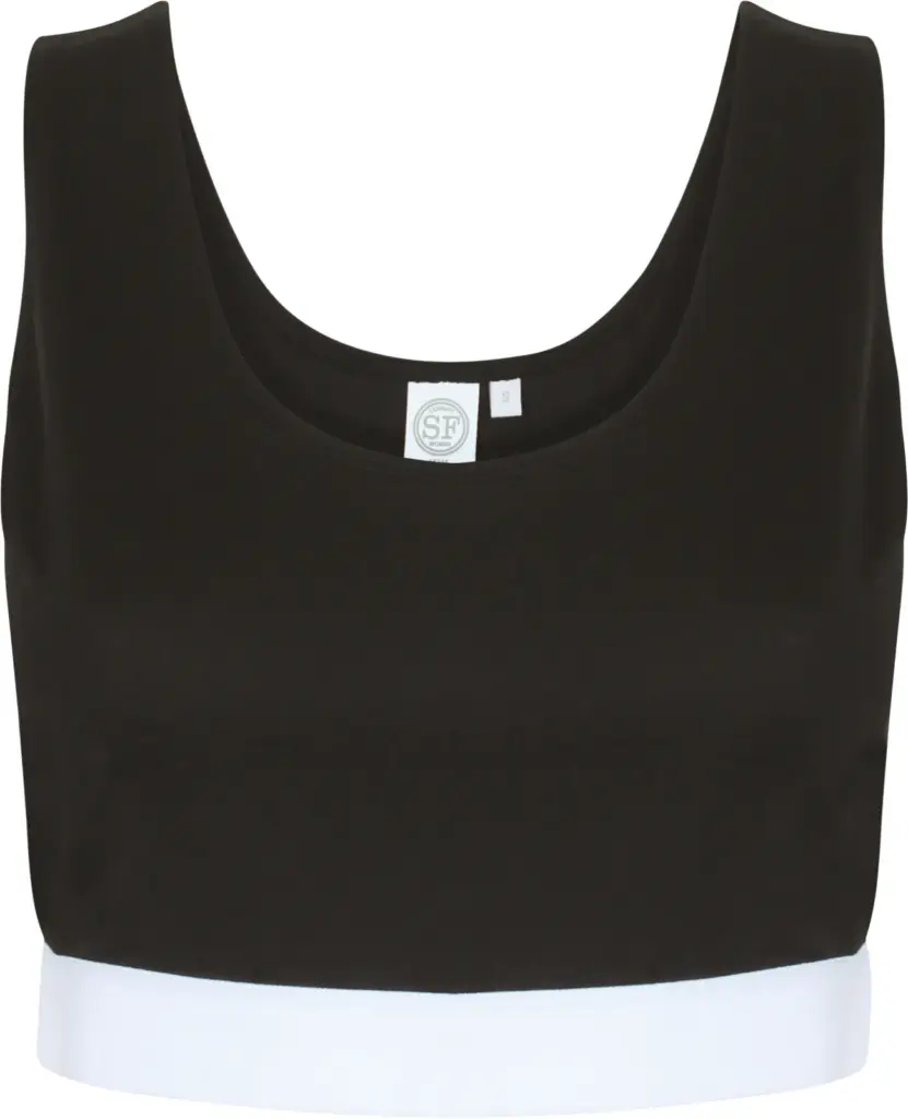PS_SK236_BLACK-WHITE - Hidalgo Women's Sportbeha, black/white — productfoto 3