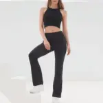 Dames legging met uitlopende pijpen