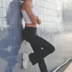 Dames legging met uitlopende pijpen — productfoto 2