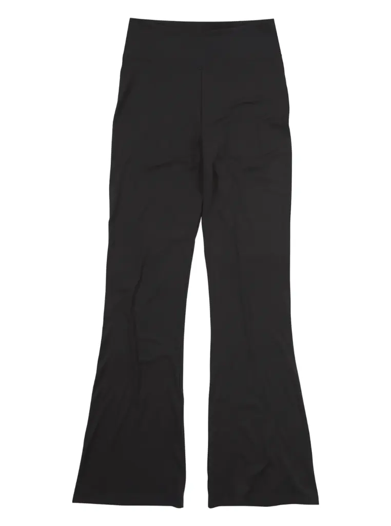 Dames legging met uitlopende pijpen, black — productfoto 3