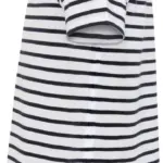 Kids' Gestreept t-shirt, white / oxford navy — productfoto 3