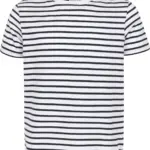 Kids' Gestreept t-shirt, white / oxford navy — productfoto 4