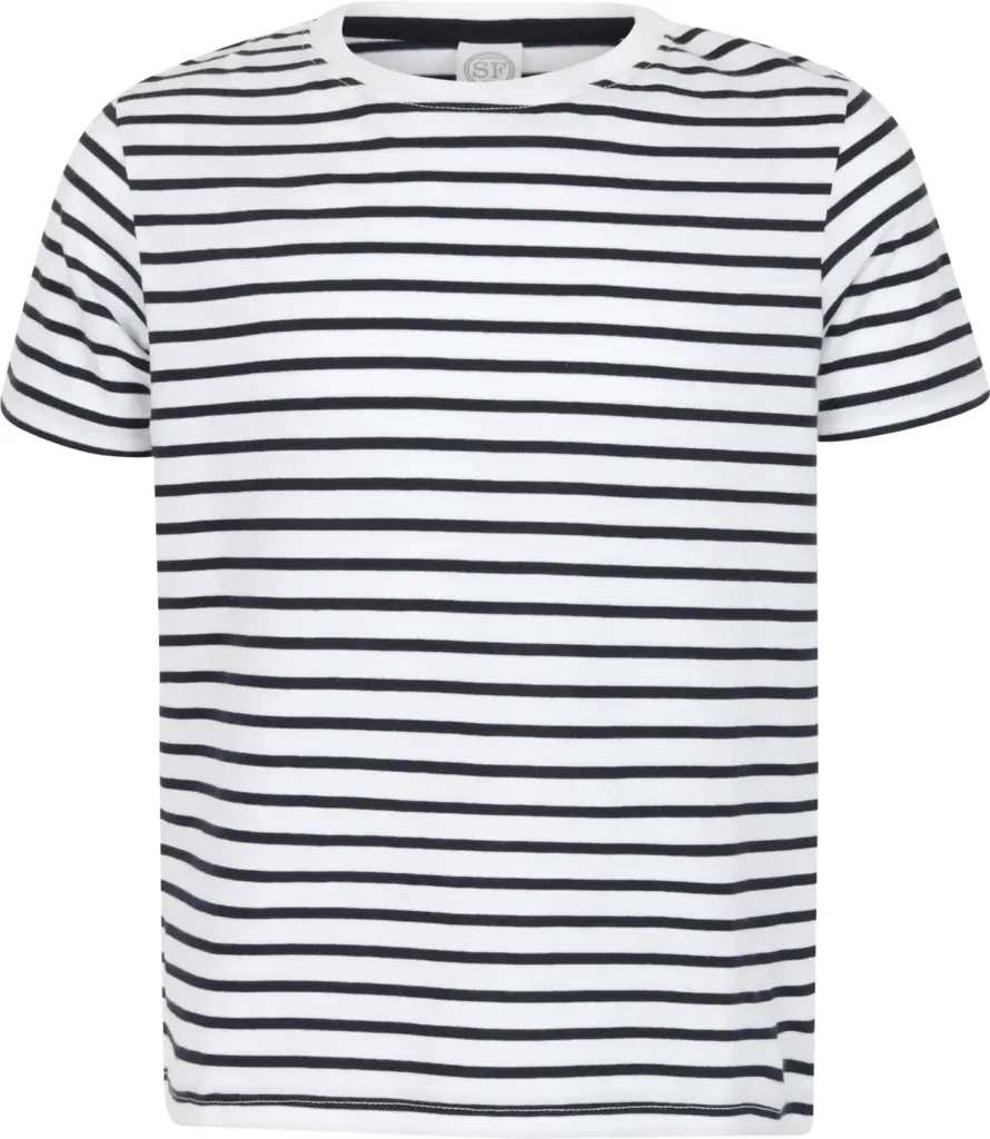 Custom Striped Kids T-shirt SM202 Cotton Unisex 5-12y — product photo 4