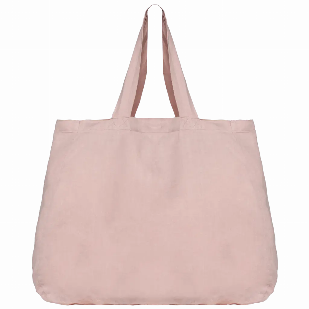 Linnen shopper, petal rose — productfoto 6