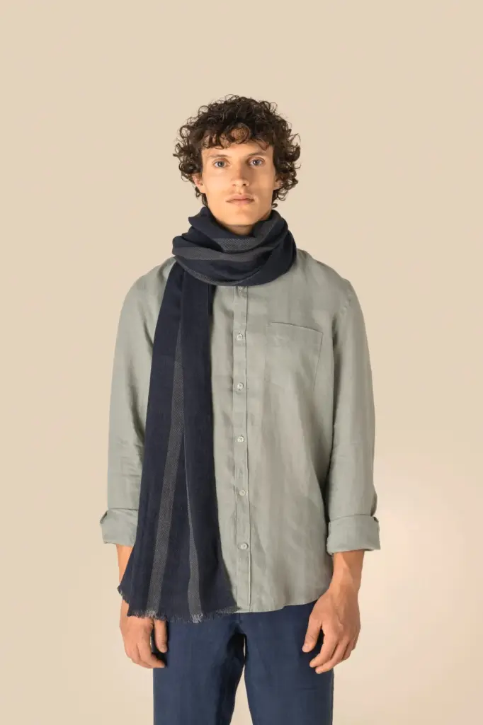Gestreepte uniseks tulbanddoek — productfoto 2
