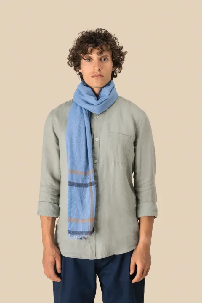 Gestreepte uniseks tulbanddoek — productfoto 2