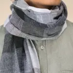 Geruite uniseks tulbanddoek — productfoto 3