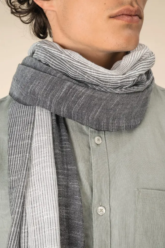 SP151-1_2025 - Hidalgo Gestreepte uniseks tulbanddoek — productfoto 3