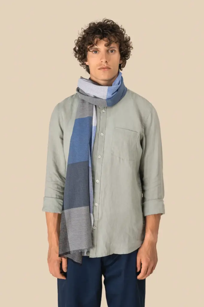 Geruite uniseks tulbanddoek — productfoto 2