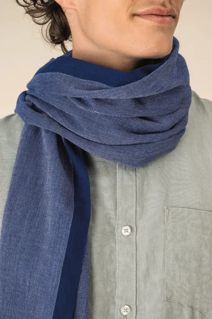 Uniseks tulbanddoek van chambray — productfoto 2