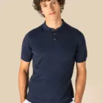 Ecologische tricot herenpolo