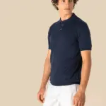 Ecologische tricot herenpolo — productfoto 3