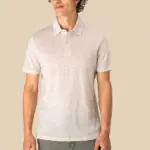 Linnen herenpolo — productfoto 4
