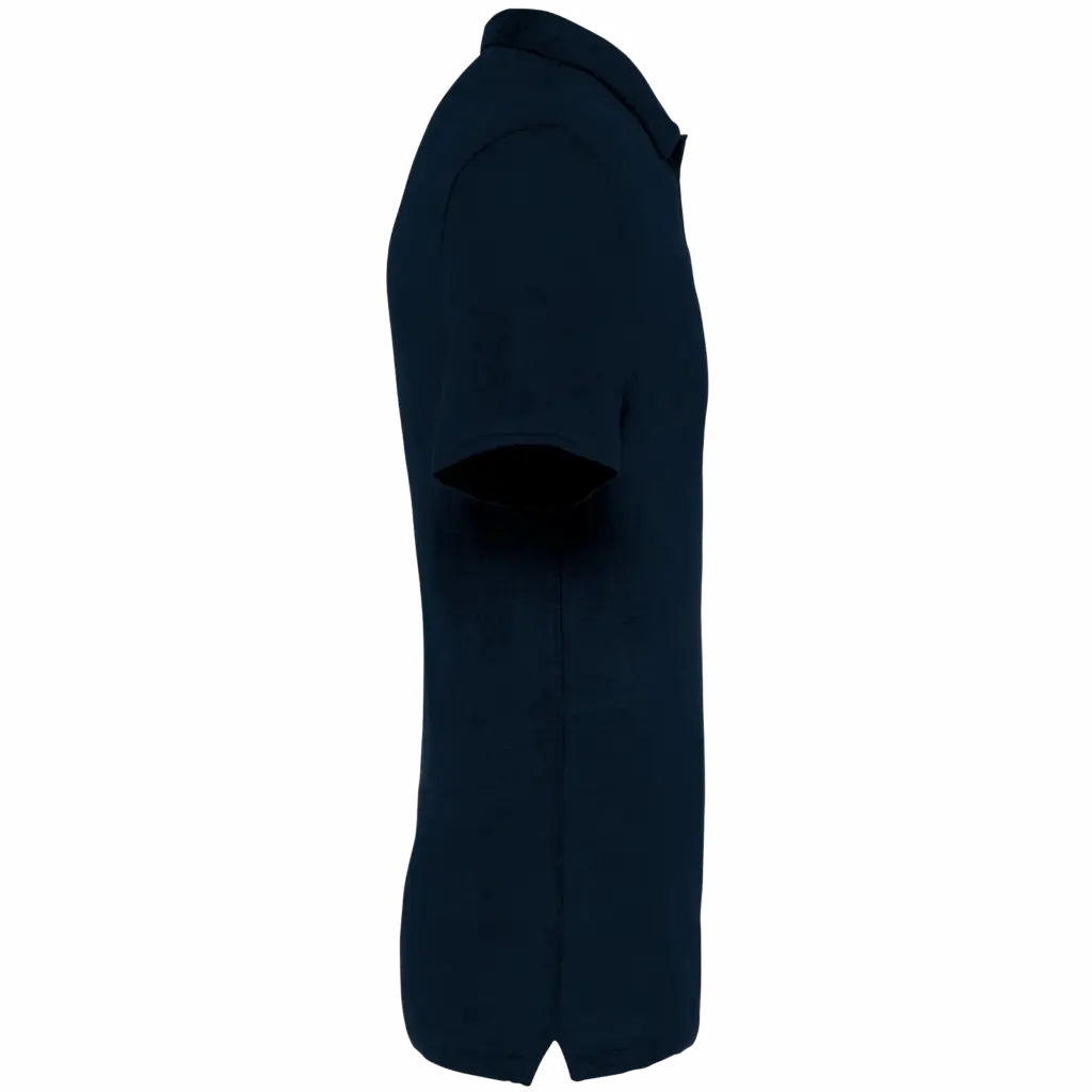 Linnen herenpolo, navy blue — productfoto 9