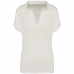 Linen Women's Polo SP221 Printed Breathable V-neck XS-Large — product photo 7
