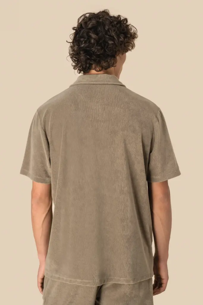 Ecologische badstof herenpolo — productfoto 4