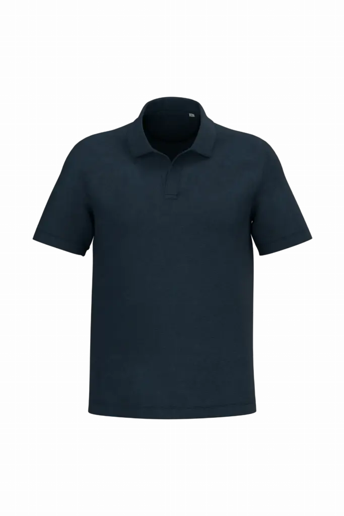 Men's Terry Polo SP229 Printed Organic V-neck S-XXL — product photo 8
