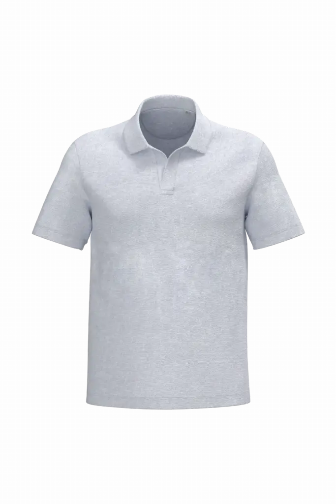 Men's Terry Polo SP229 Printed Organic V-neck S-XXL — product photo 9