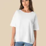 SP304-5_2025 - Hidalgo-werbeartikel Ecologisch oversized dames slub-T-shirt met afhangende schouders