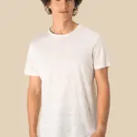 SP320-2_2025 - Hidalgo-werbeartikel Linnen heren-t-shirt ronde hals kraag