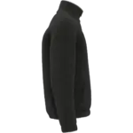 Uniseks sweater van sherpa met rits en afhangende schouders, black — productfoto 5