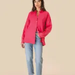 Oversized linnen damesoverhemd — productfoto 2