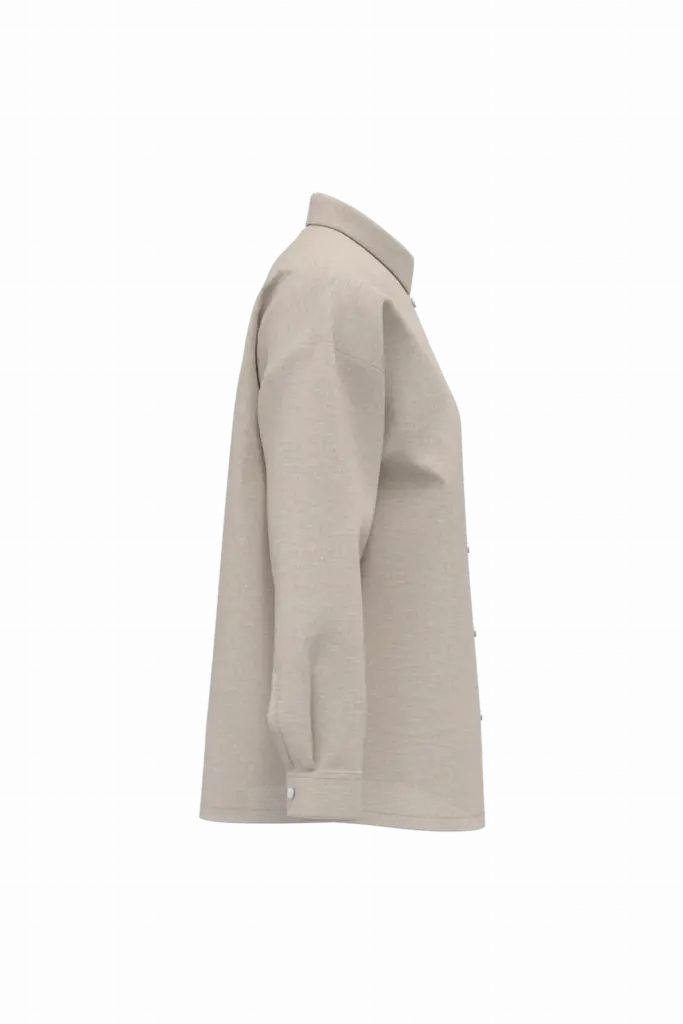 Oversized linnen damesoverhemd, linen — productfoto 5
