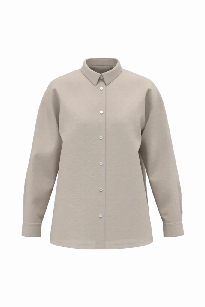 Oversized linnen damesoverhemd, linen — productfoto 6