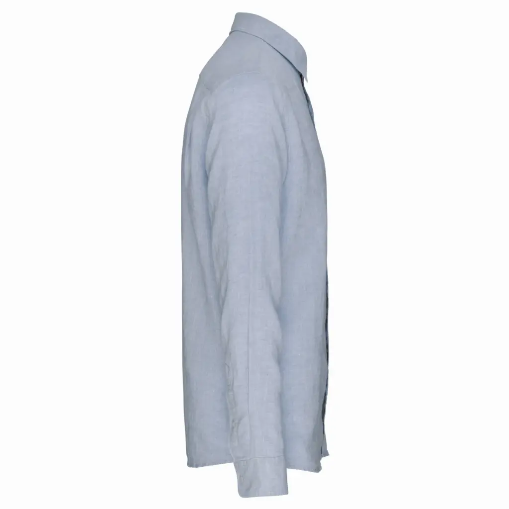 Linnen herenoverhemd, linen blue — productfoto 14