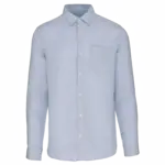 Linnen herenoverhemd, linen blue — productfoto 15