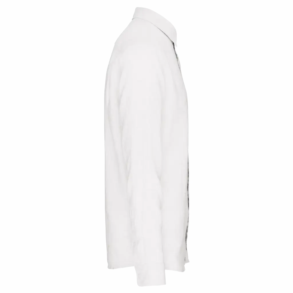 Linnen herenoverhemd, white — productfoto 19