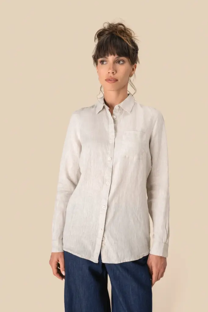 Linnen damesblouse
