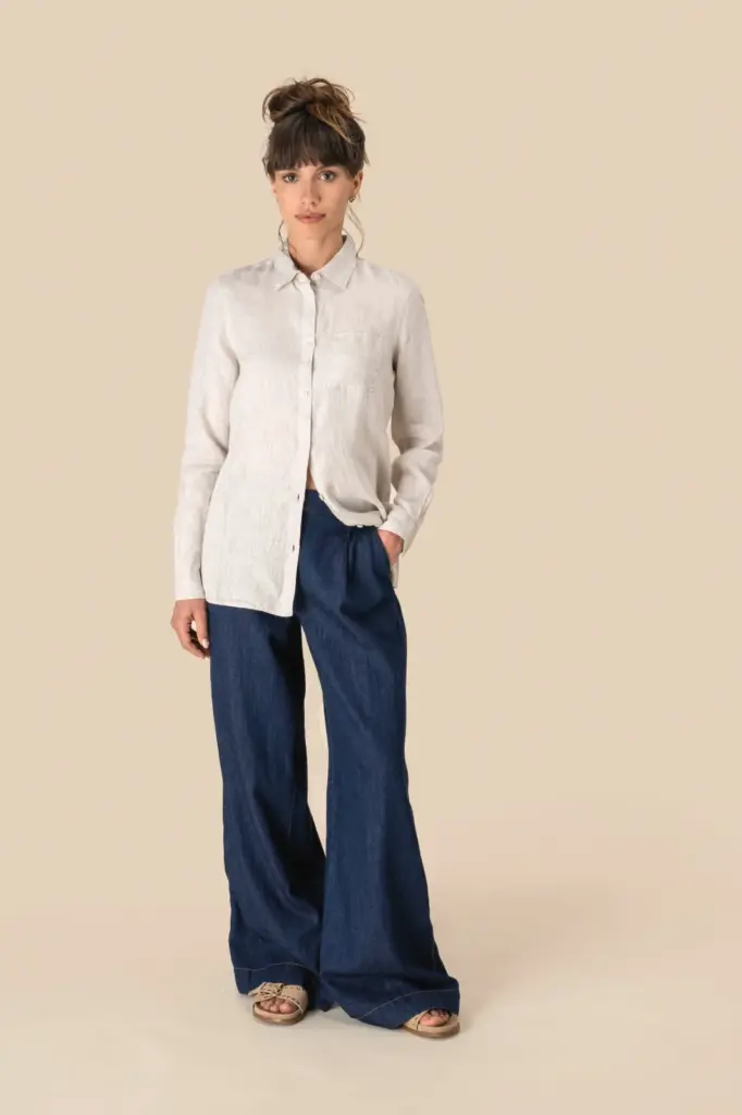 Linnen damesblouse — productfoto 2