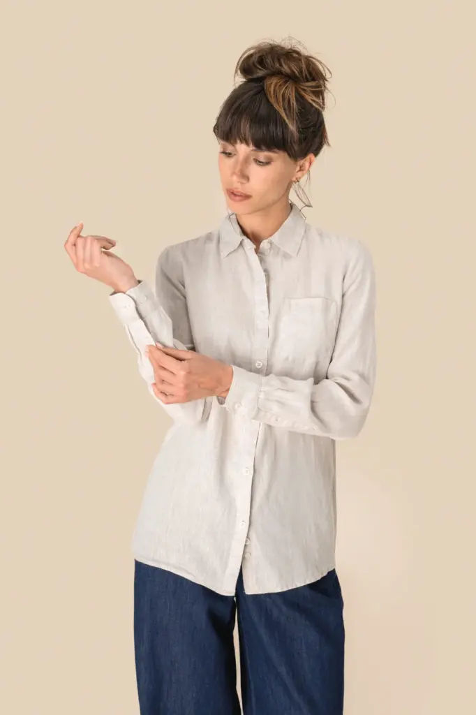 Linnen damesblouse — productfoto 3